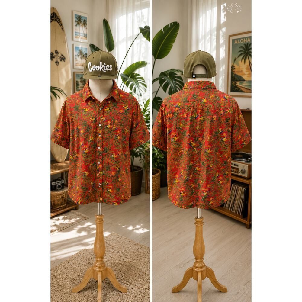 Cookies Tropical Matching Shirt & Snapback Hat Set Medium